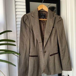 Guess Stretch Brown Blazer